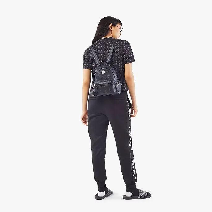 Balo MCM Stark Side Studs Backpack Visetos Black MMK6SVE41BK001 — ảnh 3