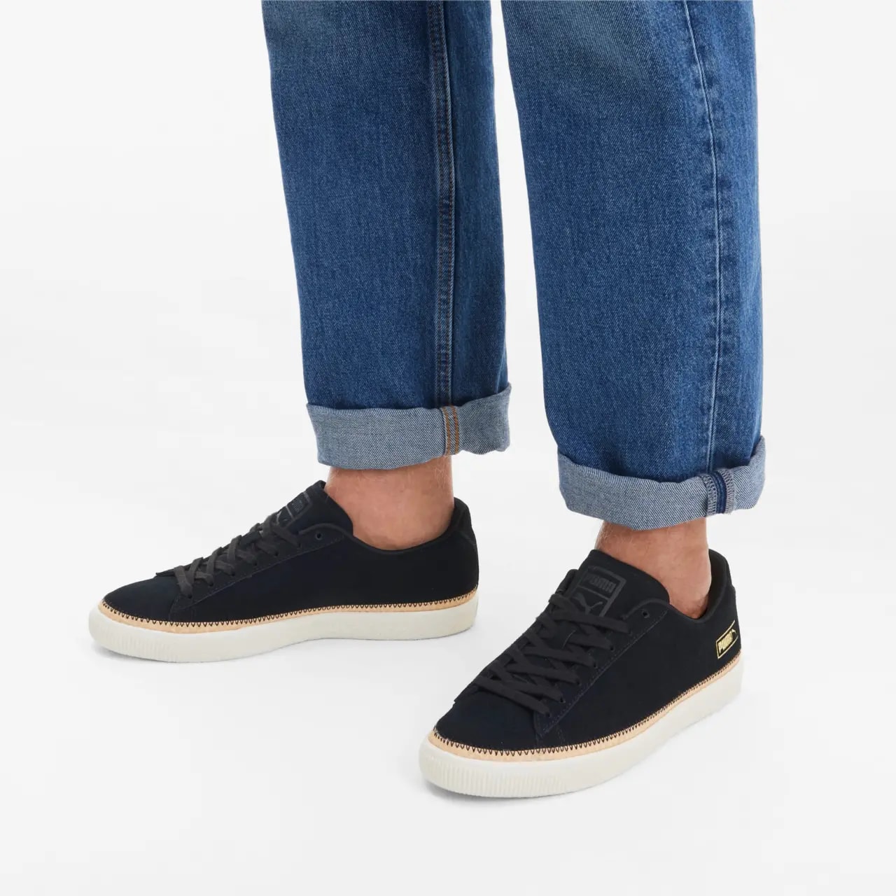Giày Puma Suede Trim DLX 'Black' 371749-01 — ảnh 2