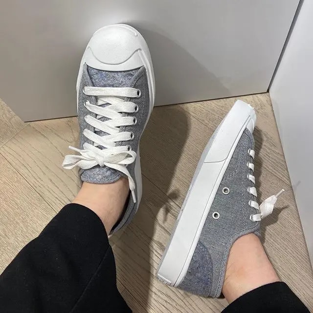Giày Converse Jack Purcell Renew Low 'Grey Twill' 169613C — ảnh 4