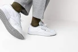 Giày Reebok Club C 85 White Grey GX5418 — ảnh 5