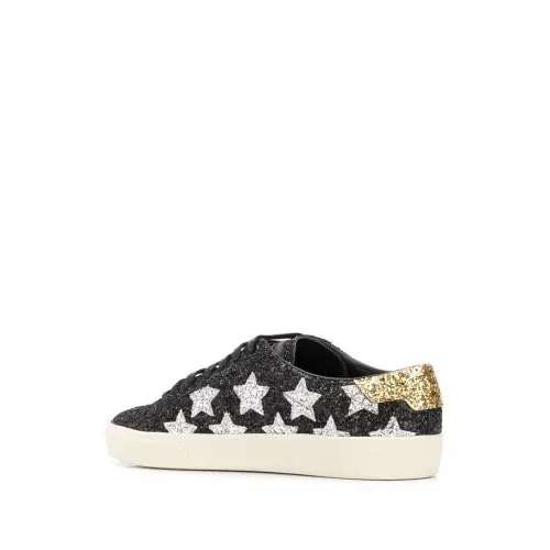 Giày Saint Laurent Court Classic Glitter Black 6033531G070 — ảnh 4