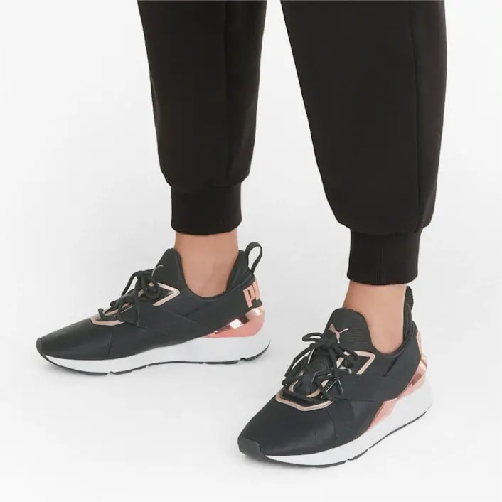 Giày Puma Wmns Muse X3 'Black Metallic Pink' 375131-01 — ảnh 3