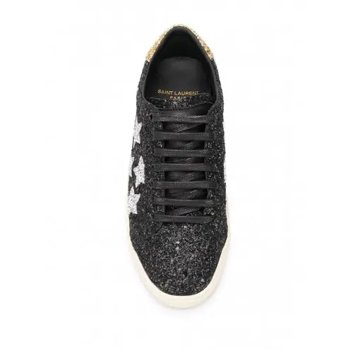 Giày Saint Laurent Court Classic Glitter Black 6033531G070 — ảnh 3