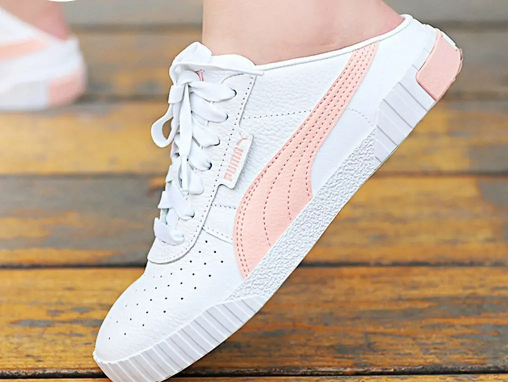 Giày Puma Cali Lo Slip On Mule 'White Peach' 370484-06 — ảnh 5