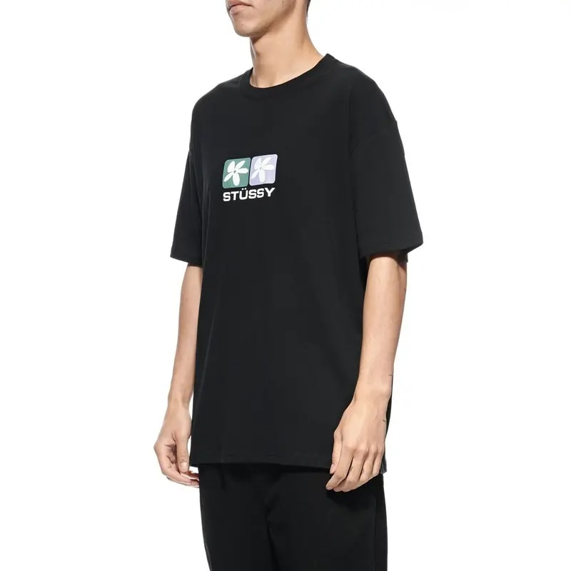 Áo Stussy Daisy SS Tee Black — ảnh 3