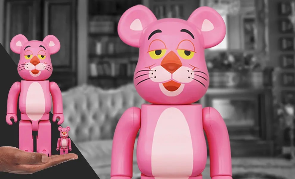 Mô Hình Bearbrick Pink Panther — ảnh 2