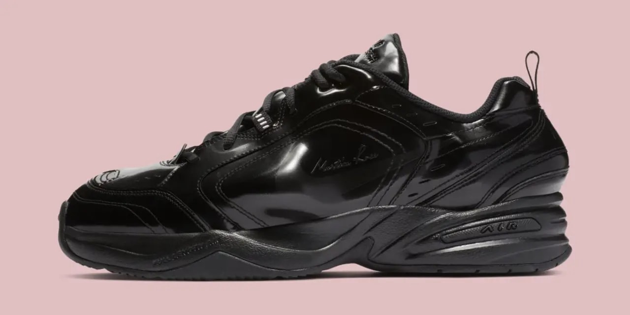 Giày Nike Martine Rose x Air Monarch IV 'Triple Black' AT3147-001 — ảnh 3