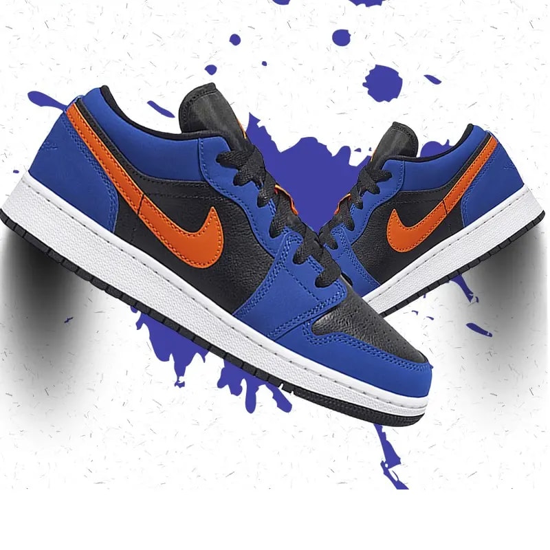 Giày Nike Air Jordan 1 Low GS 'Rush Blue' 553560-480 — ảnh 3