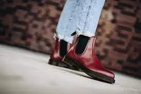 Giày Dr. Martens Vegan 2976 Cherry Red Chelsea Boots 11853600 — ảnh 5