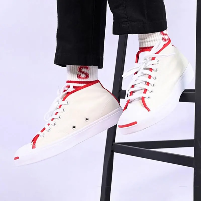 Giày Converse Jack Purcell Open Smile To Help Fashion Casual 168994C — ảnh 2