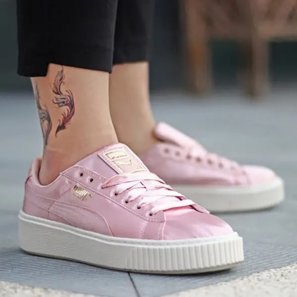 Giày Puma Platform Satin Pink 365719-01 — ảnh 2