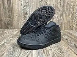 Giày Nike Wmns Air Jordan 1 Low 'Triple Black Quilted' DB6480-001 — ảnh 5