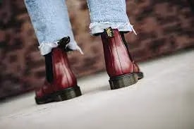 Giày Dr. Martens Vegan 2976 Cherry Red Chelsea Boots 11853600 — ảnh 4