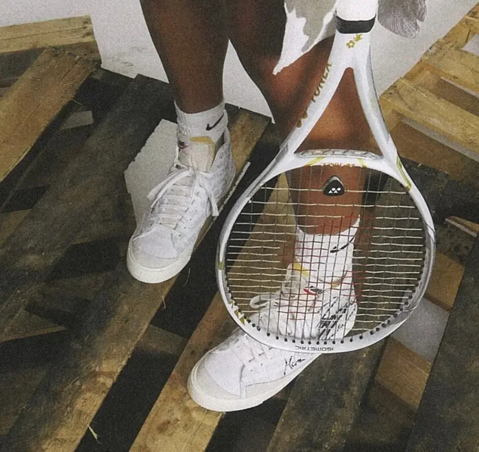 Giày Nike Blazer Mid 'Comme des Garcons x Naomi Osaka' DA5383-100 — ảnh 2