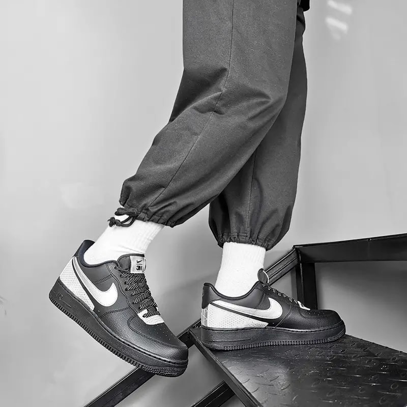 Giày Nike 3M x Air Force 1 '07 LV8 'Black' CT2299-001 — ảnh 5