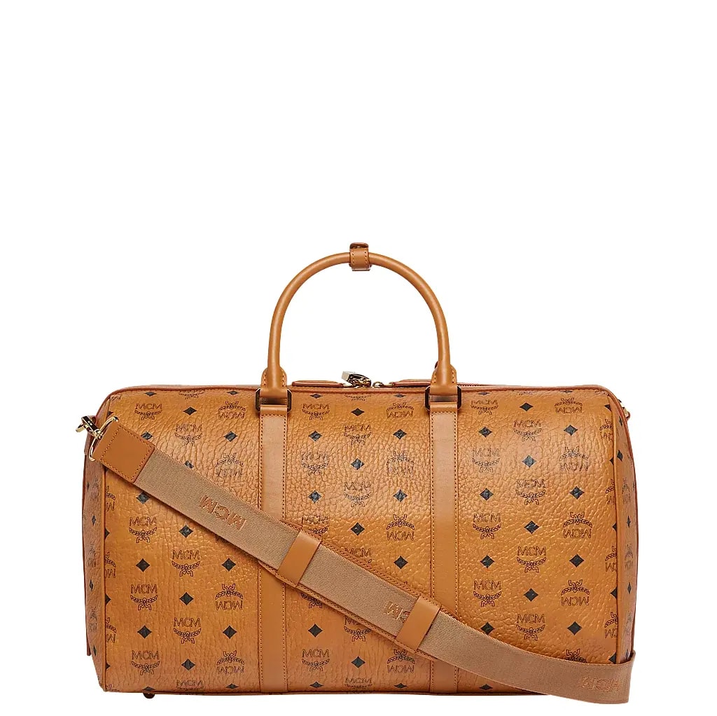 Túi MCM Traveler Weekender In Visetos Cognac MUV7AVY03CO001 — ảnh 3