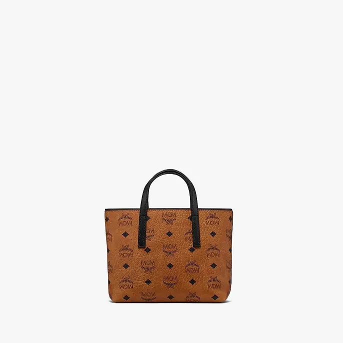 Túi MCM Anya Shopper Visetos Cognac Black MWP9AVI78CO001 — ảnh 4