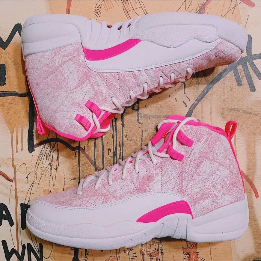 Giày Nike Air Jordan 12 Retro GS 'Arctic Pink' 510815-101 — ảnh 4