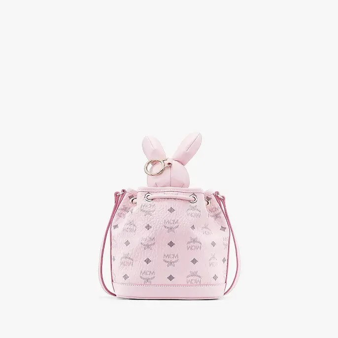 Túi MCM Zoo Rabbit Drawstring Bag Pink MWDAAXL03QH001 — ảnh 4