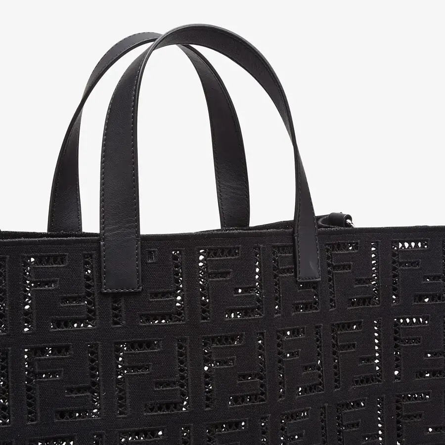 Túi Fendi Shopper Canvas Bag 'Black' 7VA390-AFC1-F0GXN — ảnh 4