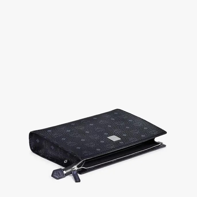 Túi MCM Standing Wristlet Zip Pouch in Visetos Original MXZBSVI14BK001 — ảnh 4