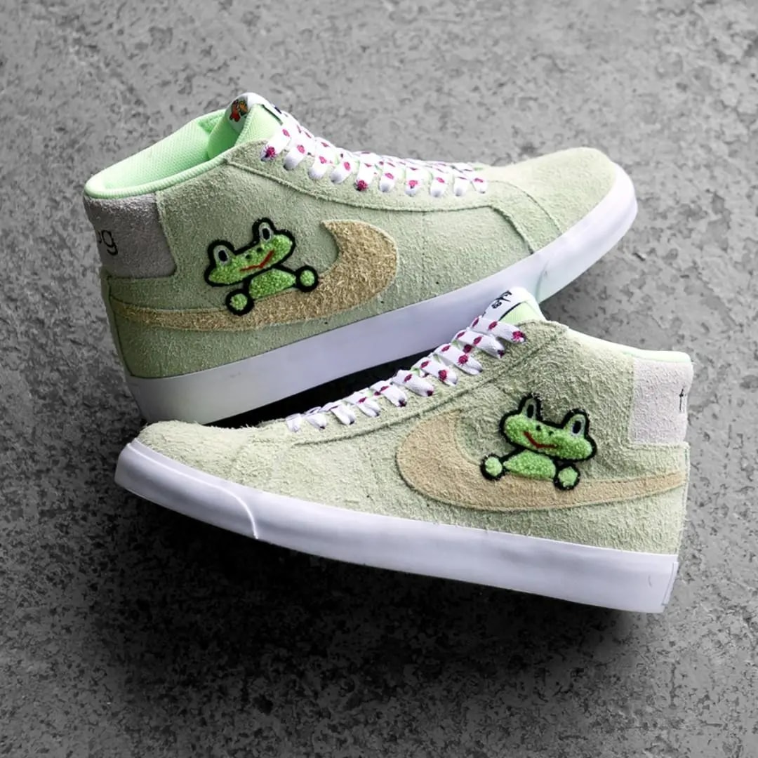 Giày Nike Frog Skateboards x Blazer Mid SB QS 'Frog Skateboards' AH6158-300 — ảnh 3