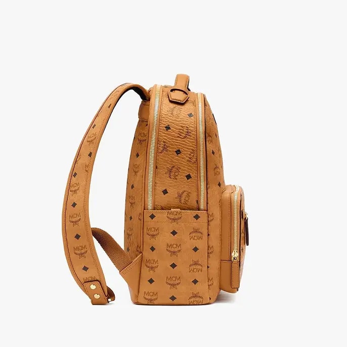 Túi MCM Stark Backpack Visetos Cognac MMKASVE10CO001 — ảnh 4