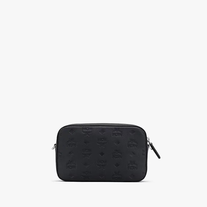 Túi MCM Camera Bag in Monogram Leather MWRASKM01BK001 — ảnh 4