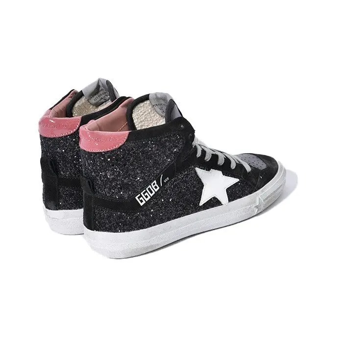 Giày Golden Goose 2.12 Black Glitter G32WS599-L7 — ảnh 5