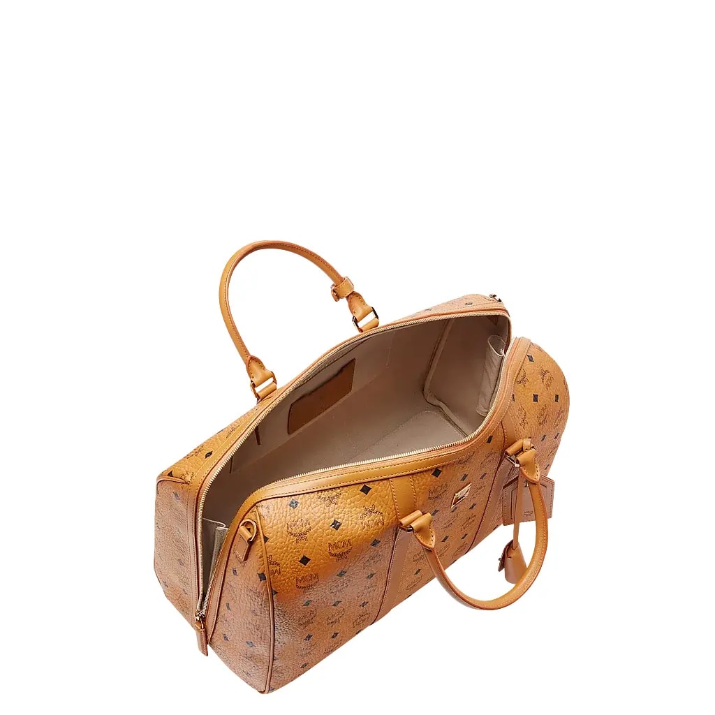 Túi MCM Traveler Weekender In Visetos Cognac MUV7AVY03CO001 — ảnh 2