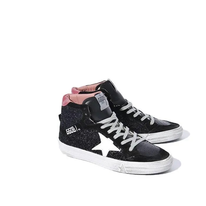 Giày Golden Goose 2.12 Black Glitter G32WS599-L7 — ảnh 4