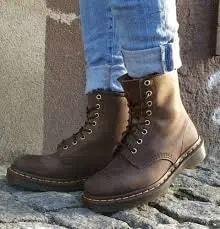 Giày Dr. Martens 1460 Dark Brown Crazy Horse Ankle Boots 11822203 — ảnh 5