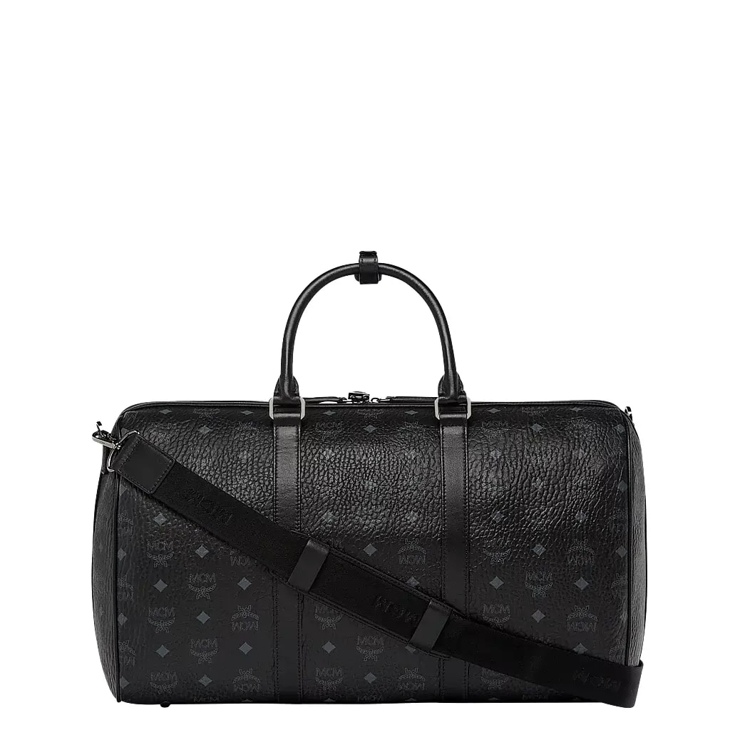 Túi MCM 45cm 17.7" Traveler Weekender In Visetos Black MUV7AVY03BK001 — ảnh 4