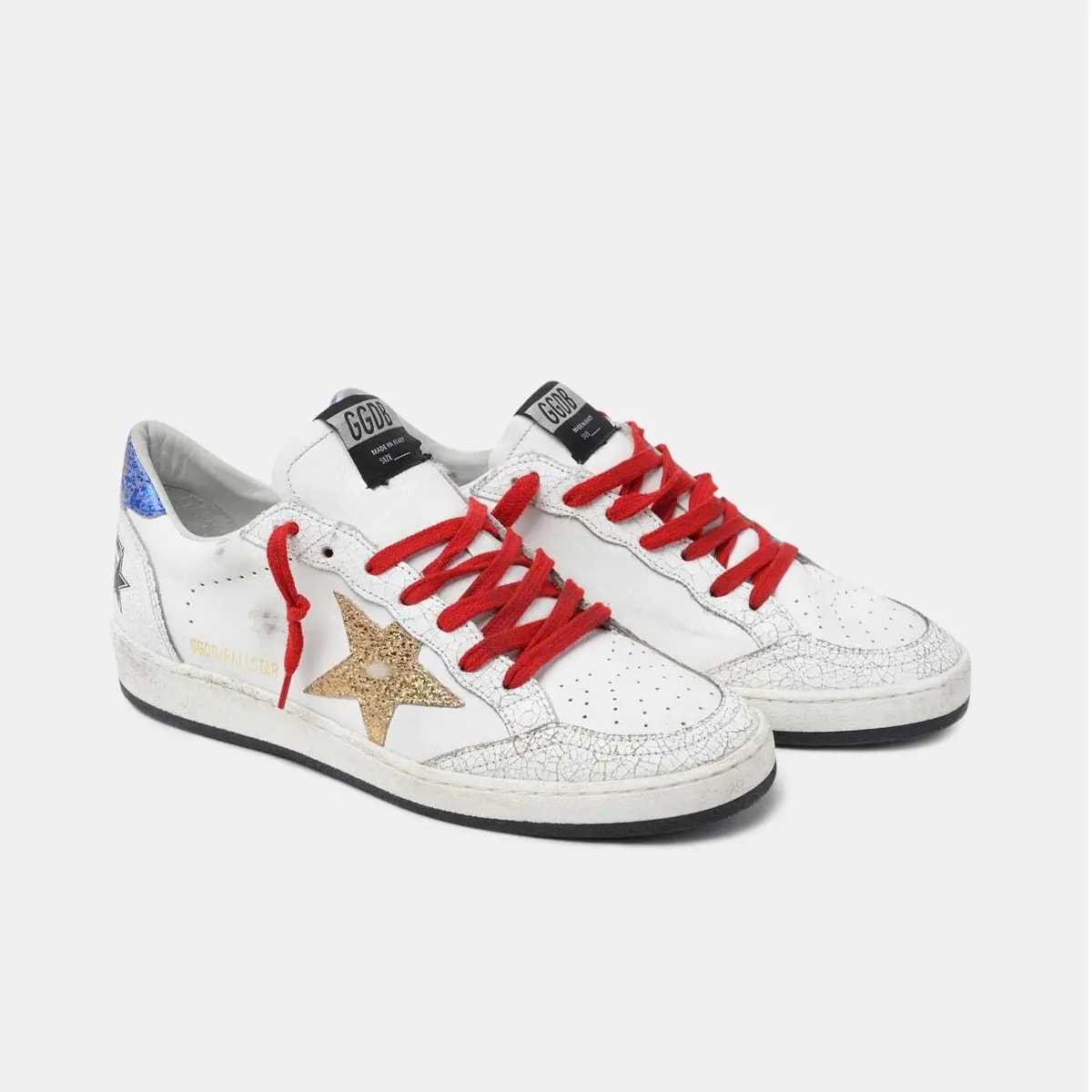 Giày Golden Goose Ball Star 'Gold Star Blue Heel' G36WS592-A72 — ảnh 4