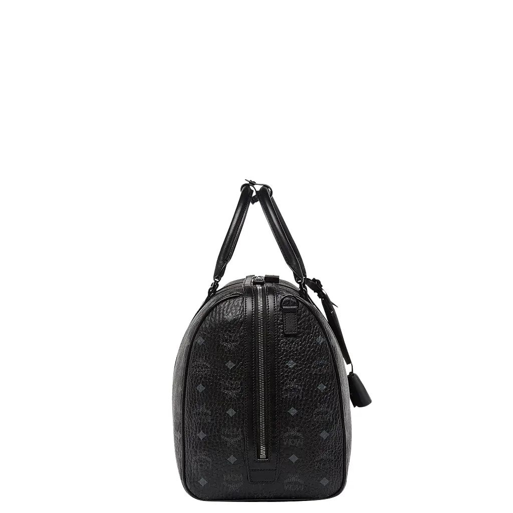 Túi MCM 45cm 17.7" Traveler Weekender In Visetos Black MUV7AVY03BK001 — ảnh 3