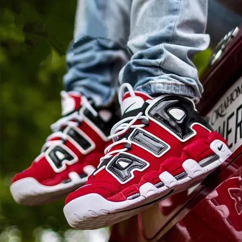Giày Nike Air More Uptempo GS 'Varsity Red' 415082-600 — ảnh 3
