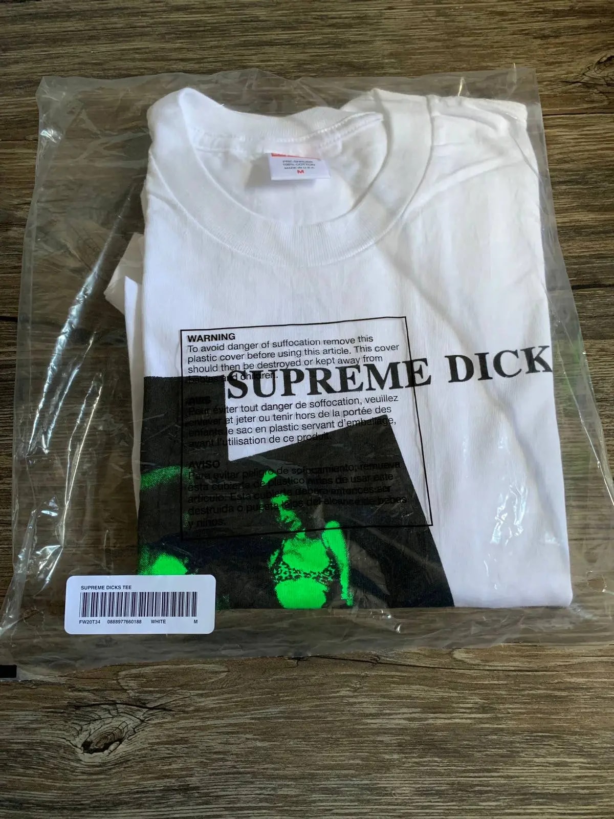 Áo Supreme Supreme Dicks Tee White SUP-SUDTWH — ảnh 3