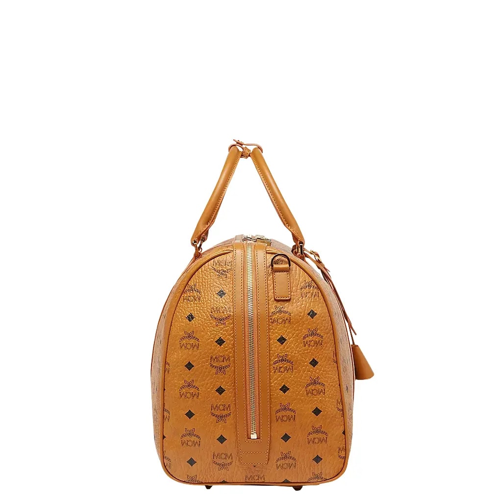 Túi MCM 50cm 20" Traveler Weekender In Visetos Cognac MUV7AVY02CO001 — ảnh 5