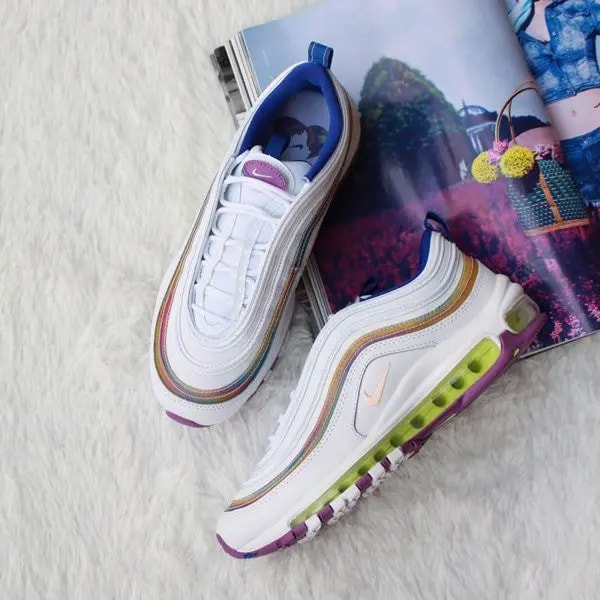 Giày Nike Wmns Air Max 97 SE 'White Iridescent Stripes' CW2456-100 — ảnh 3