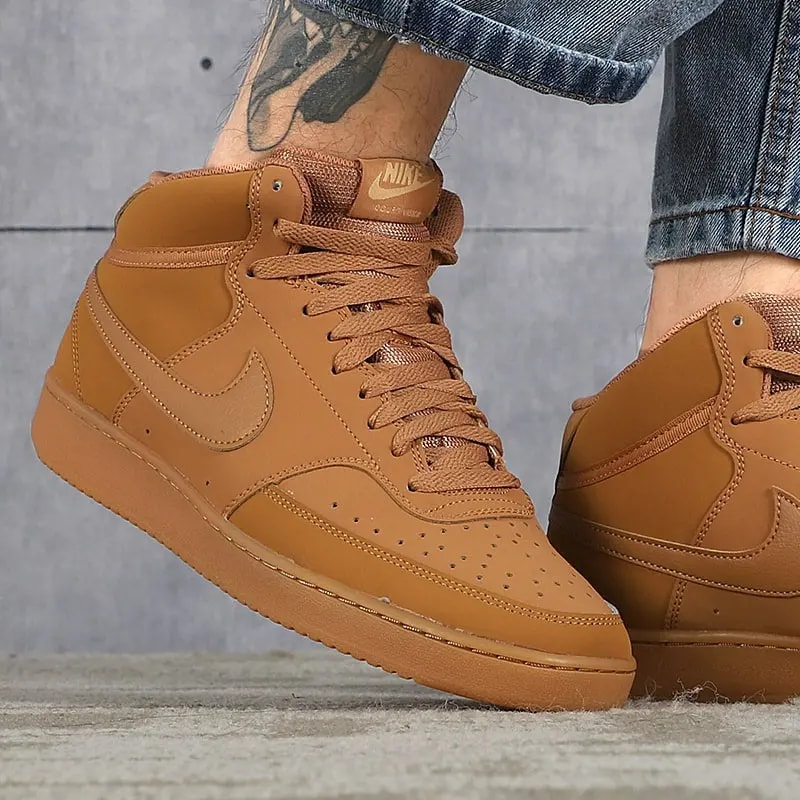 Giày Nike Court Vision Mid 'Flax Twine' CD5466-200 — ảnh 2