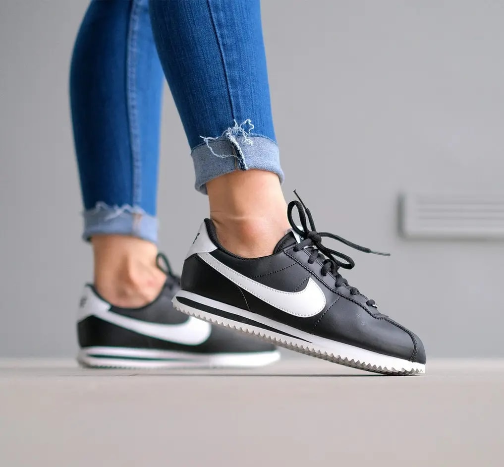 Giày Nike Cortez Basic SL GS 'Black' 904764-001 — ảnh 3