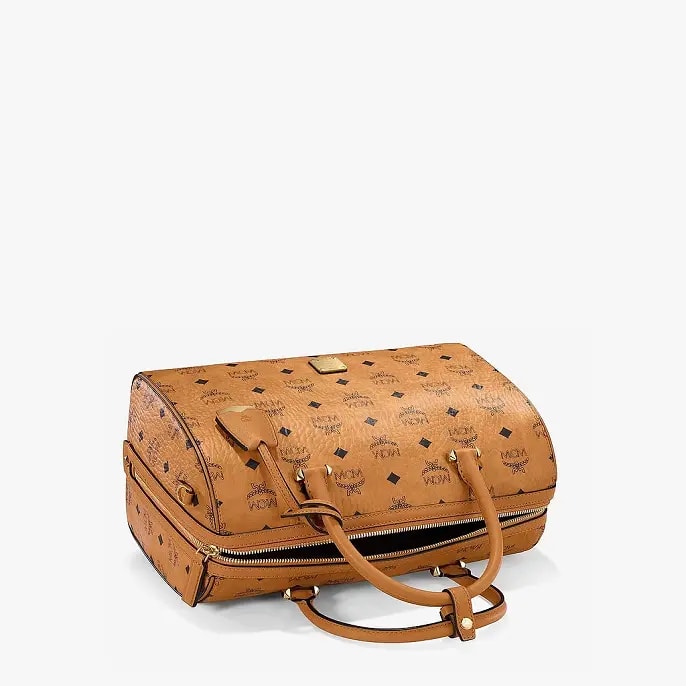 Túi MCM Essential Boston Bag Cognac MWBAASE01CO001 — ảnh 5