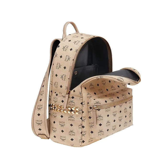 Túi MCM Stark Side Studs Backpack in Visetos MMK6SVE38IG001 — ảnh 5