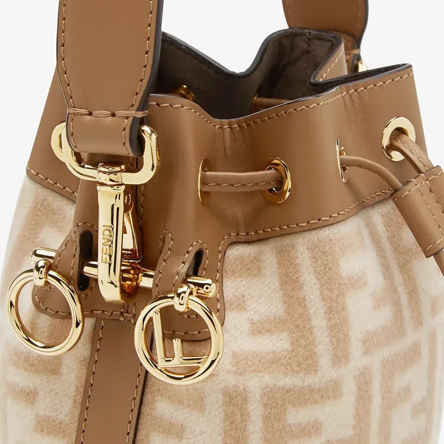Túi Fendi Mon Tresor FF Wool Mini-Bag 'Beige' 8BS010-AHJF-F1F24 — ảnh 5