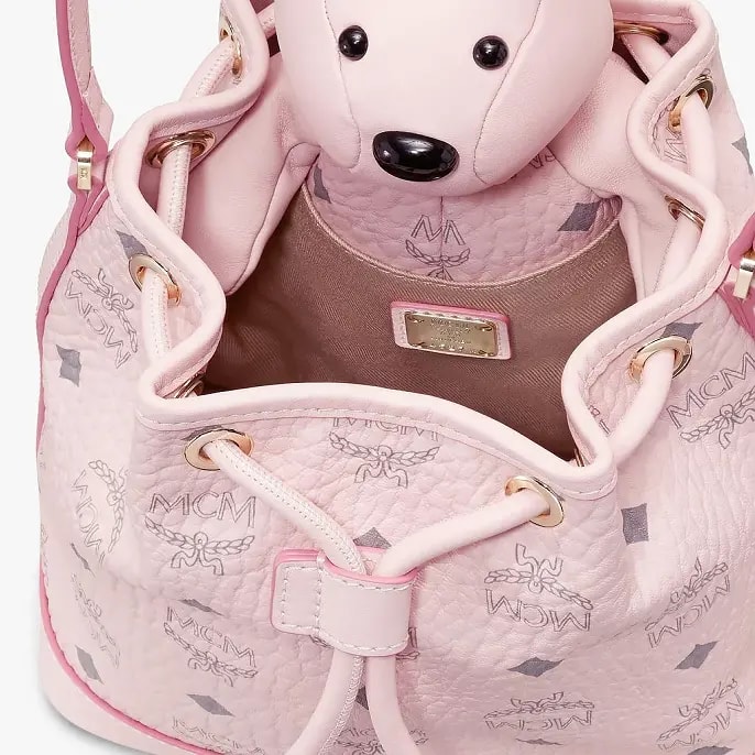 Túi MCM Zoo Rabbit Drawstring Bag Pink MWDAAXL03QH001 — ảnh 5