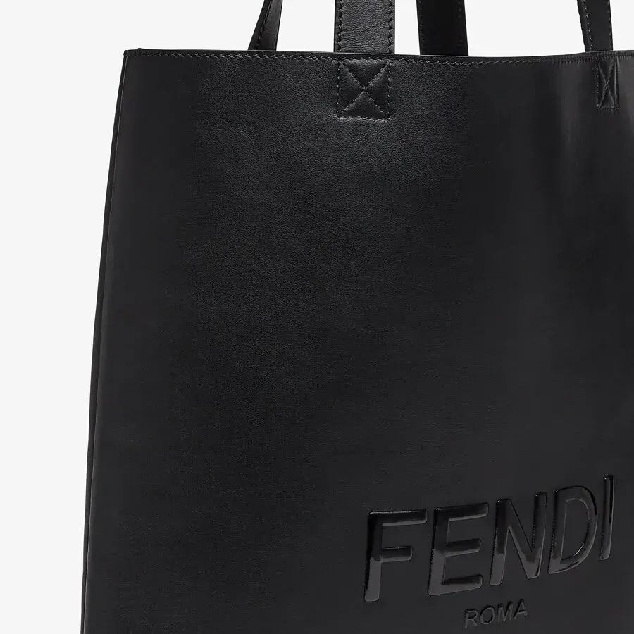 Túi Fendi Flat Shopping Bag Leather Bag 'Black' 7VA538-AFB3-F0QA1 — ảnh 5