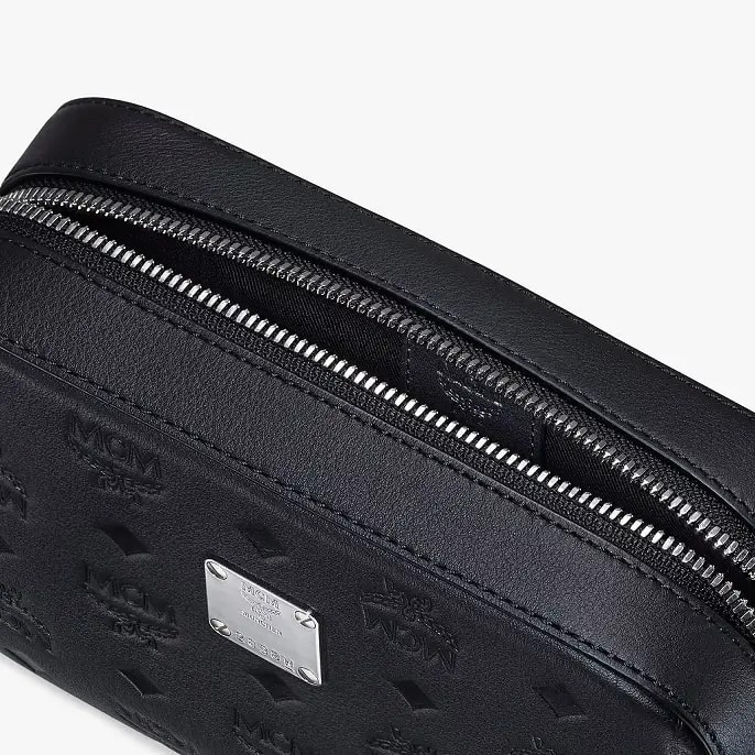 Túi MCM Camera Bag in Monogram Leather MWRASKM01BK001 — ảnh 3