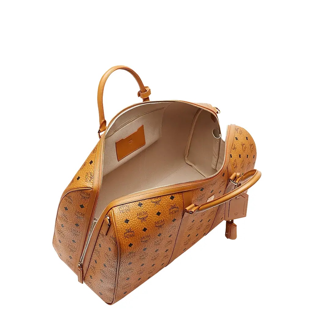 Túi MCM 50cm 20" Traveler Weekender In Visetos Cognac MUV7AVY02CO001 — ảnh 3