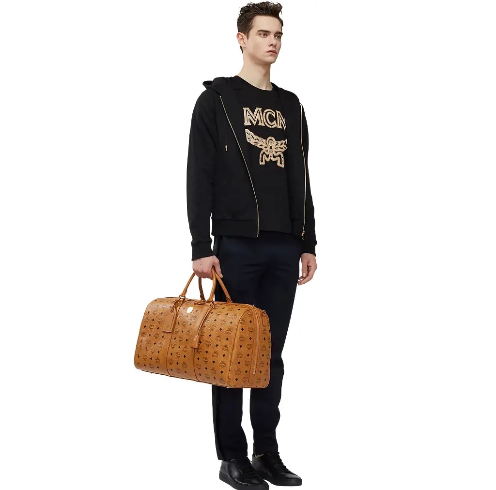Túi MCM 50cm 20" Traveler Weekender In Visetos Cognac MUV7AVY02CO001 — ảnh 2
