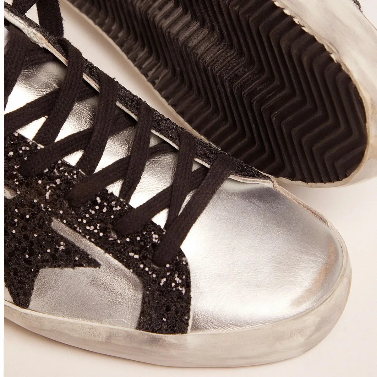 Giày Golden Goose Superstar 'Silver Glitter' GWF00101-F001003-60246 — ảnh 4